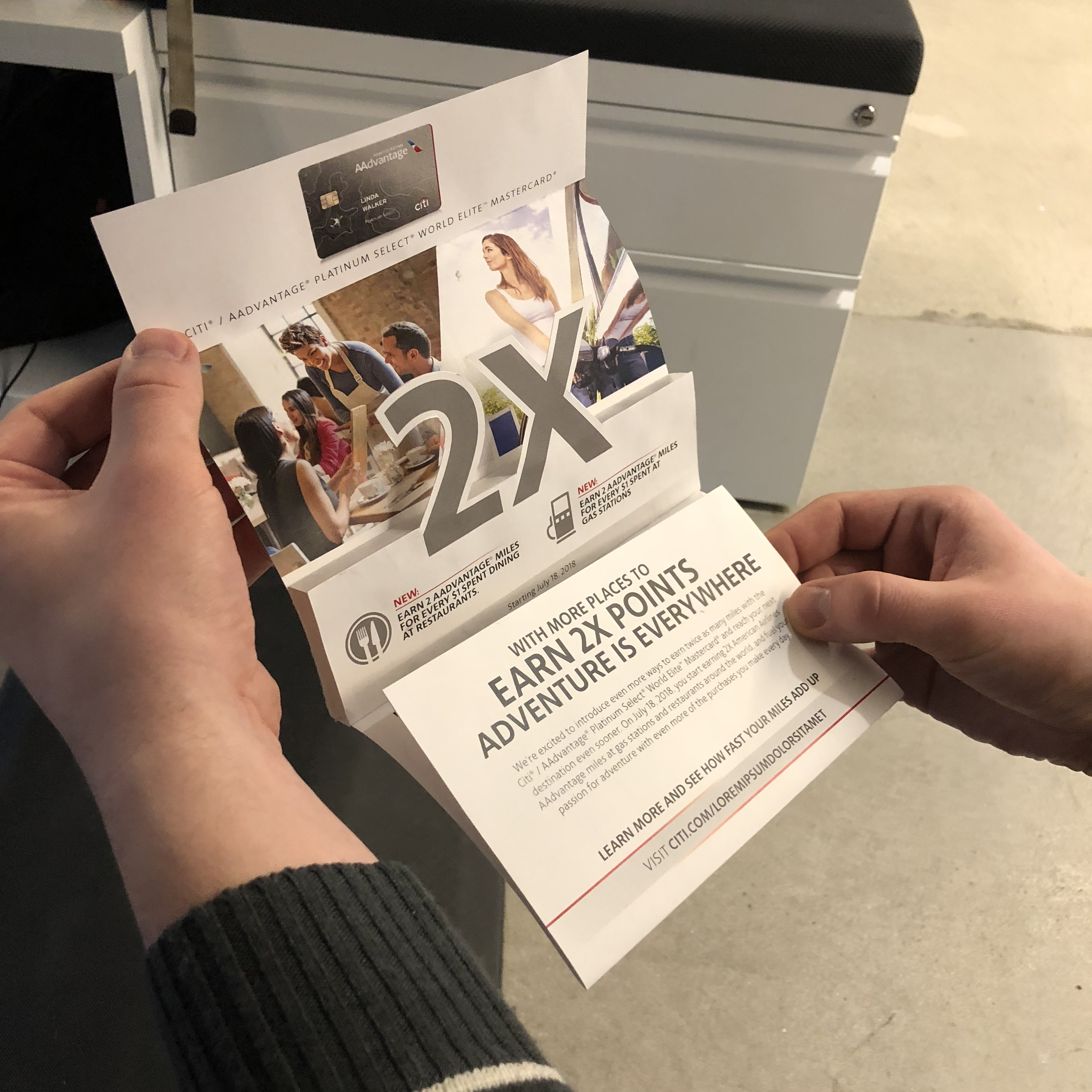 Citi AAdvantage Self Mailer — photo 1