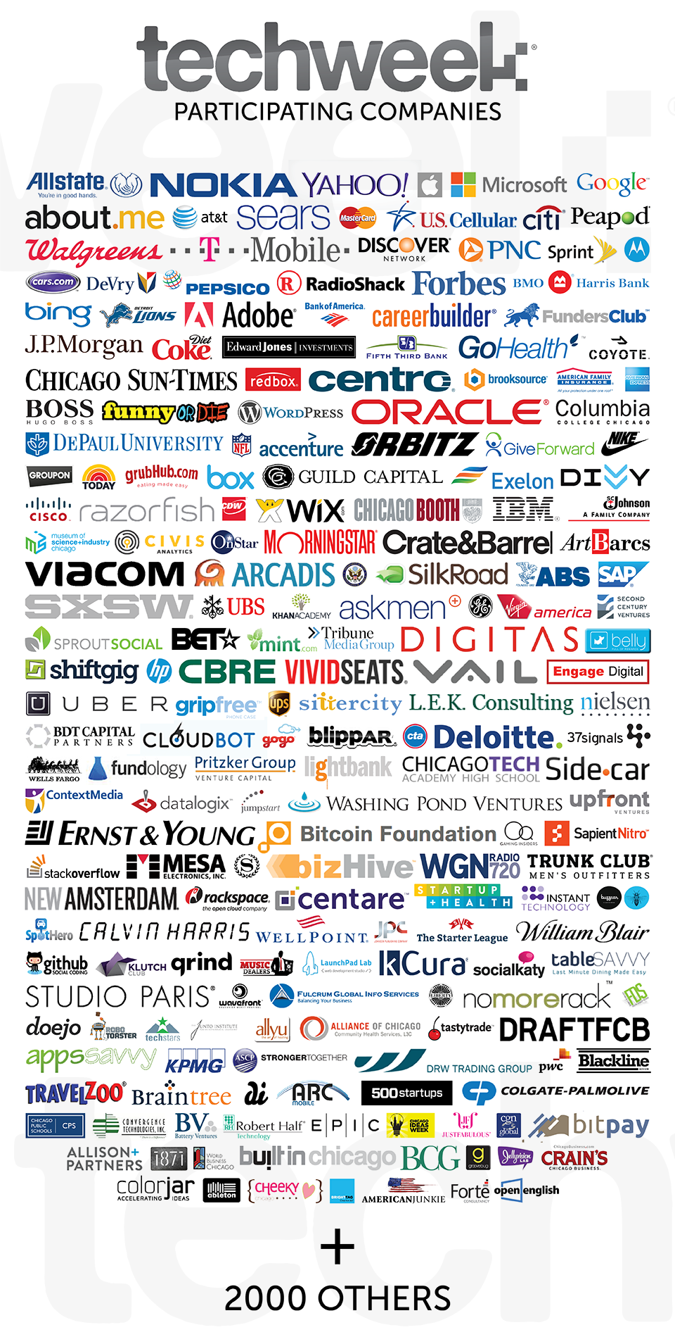 Techweek Conference Program — logo wall